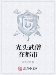 Bald warrior monk in the city